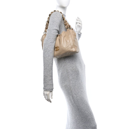 Chanel Lambskin Small Olsen Shoulder Bag Beige 2 of 12