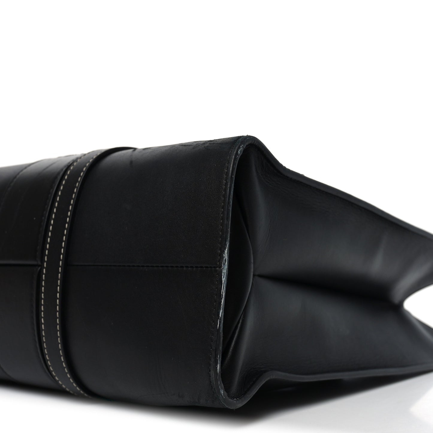 Calfskin Large Woody Tote Black
