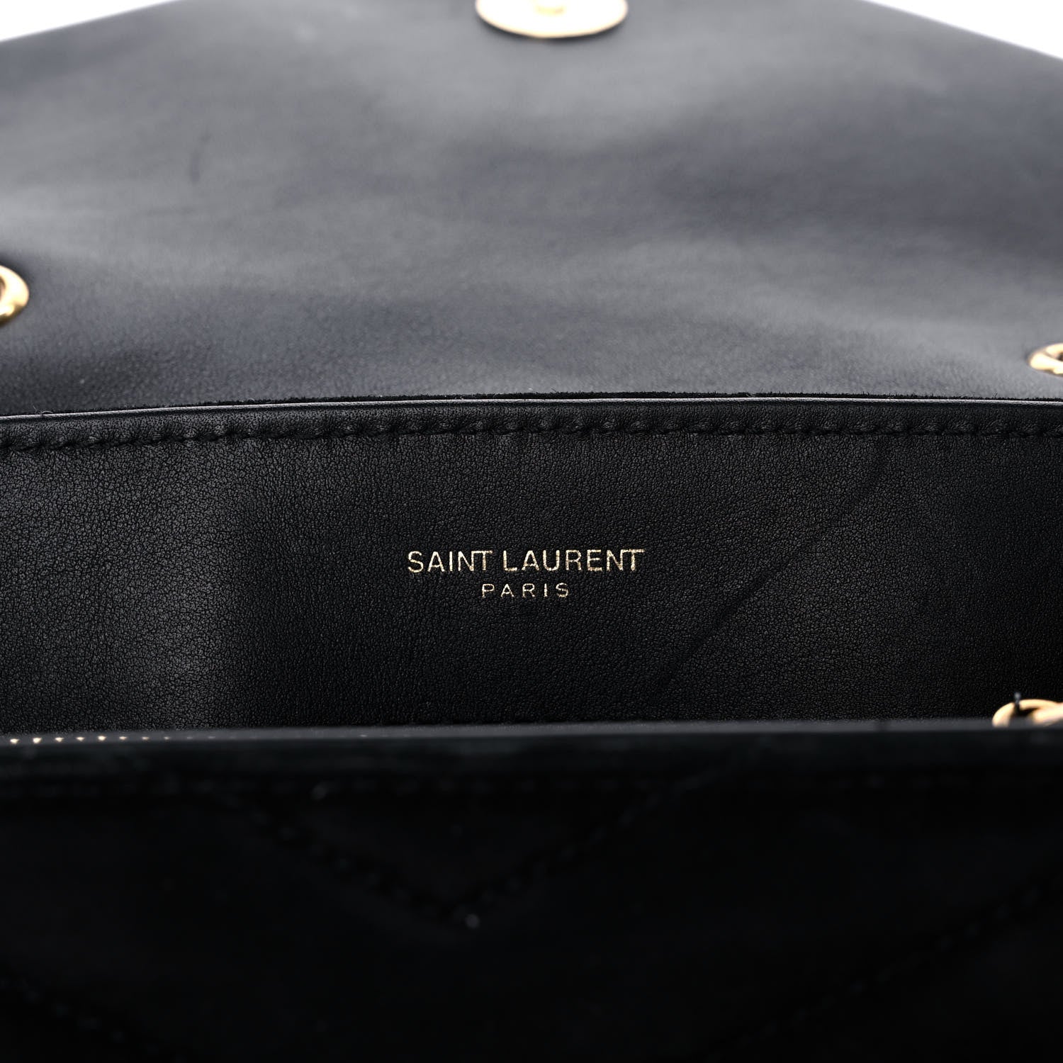 Saint Laurent Velvet Y Quilted Monogram Small Loulou Chain Satchel Black 6 of 13