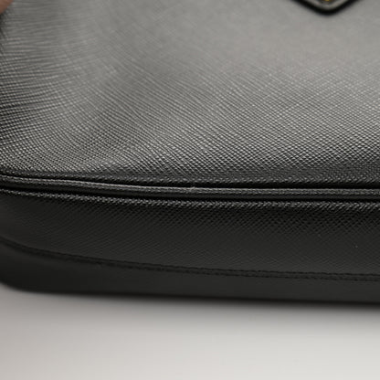 Prada Saffiano Lux Re-Edition 2005 Shoulder Bag Black 12 of 12