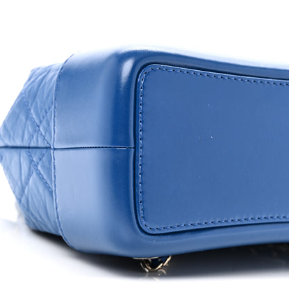 Chanel Aged Calfskin Quilted Small Gabrielle Backpack Blue 9 of 10