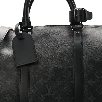 Louis Vuitton Monogram Eclipse Keepall Bandouliere 55 7 of 11