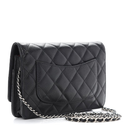 Chanel Caviar Quilted Wallet On Chain WOC Black 3 of 10