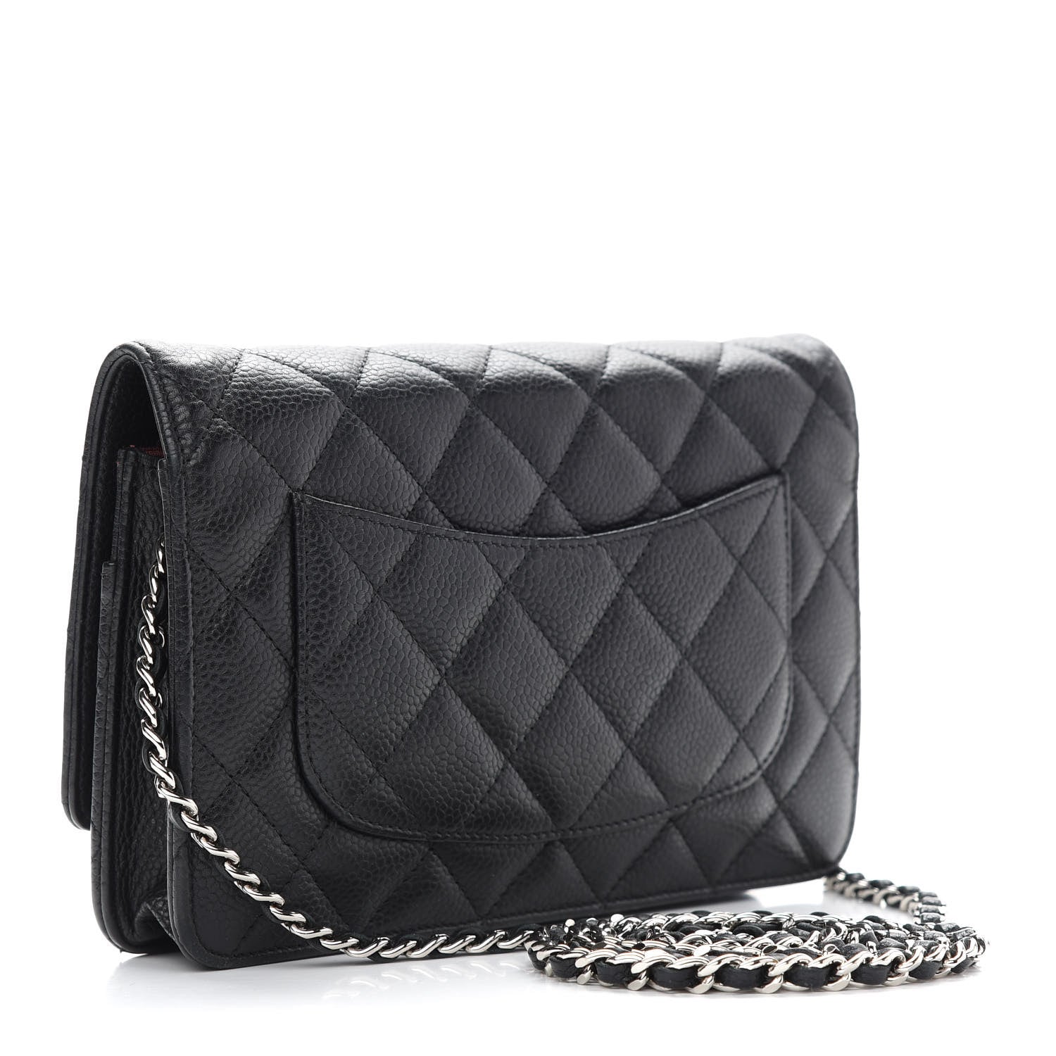 Chanel Caviar Quilted Wallet On Chain WOC Black 3 of 10
