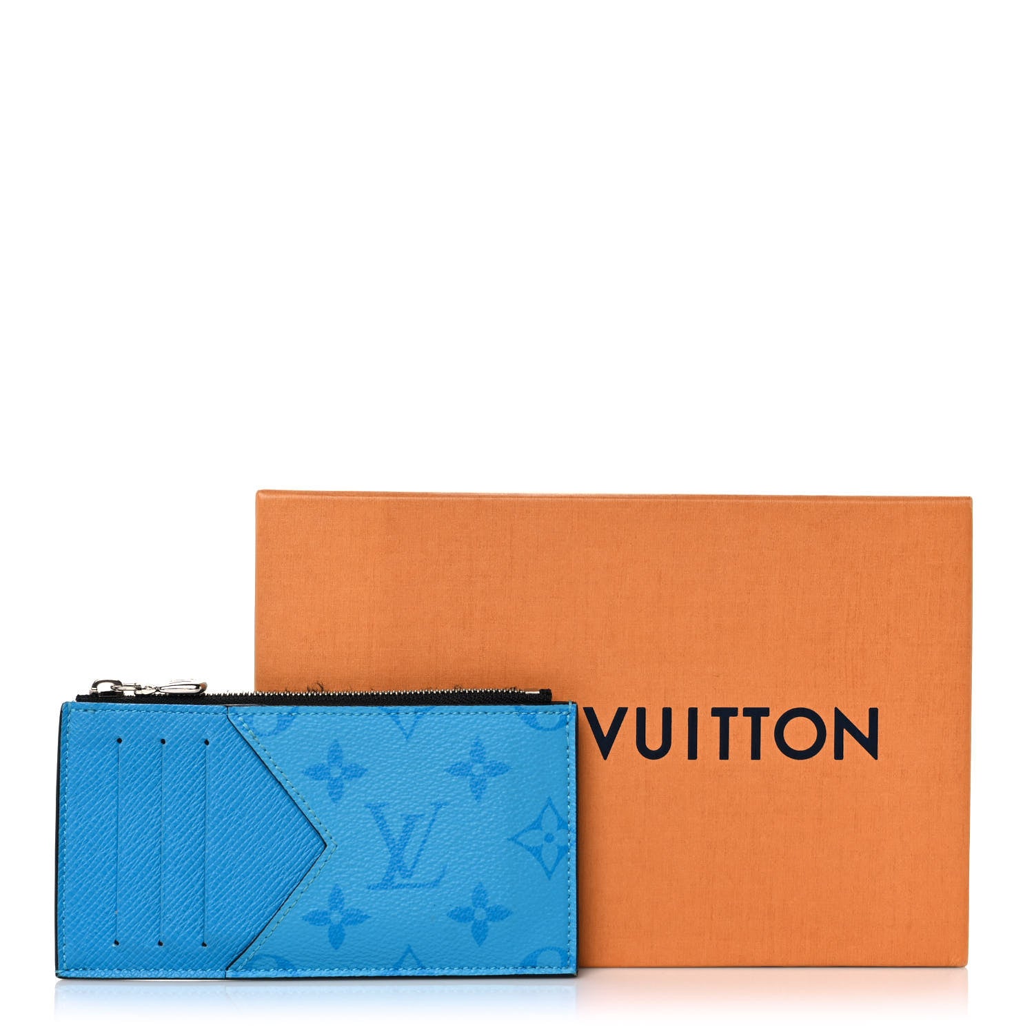 Louis Vuitton Taigarama Coin Card Holder Blue Lagoon 10 of 10