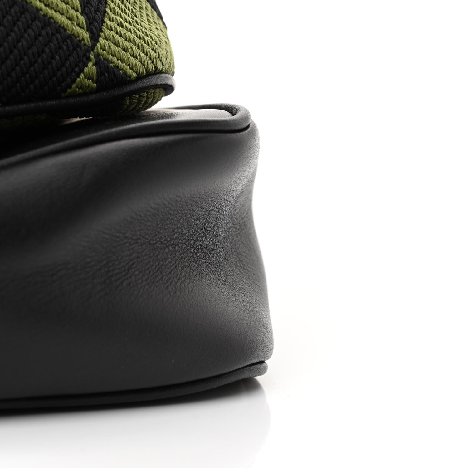 Prada Jacquard Calfskin Triangolo Symbole Embroidered Mini Triangle Double Bag Black Edera 21 of 21