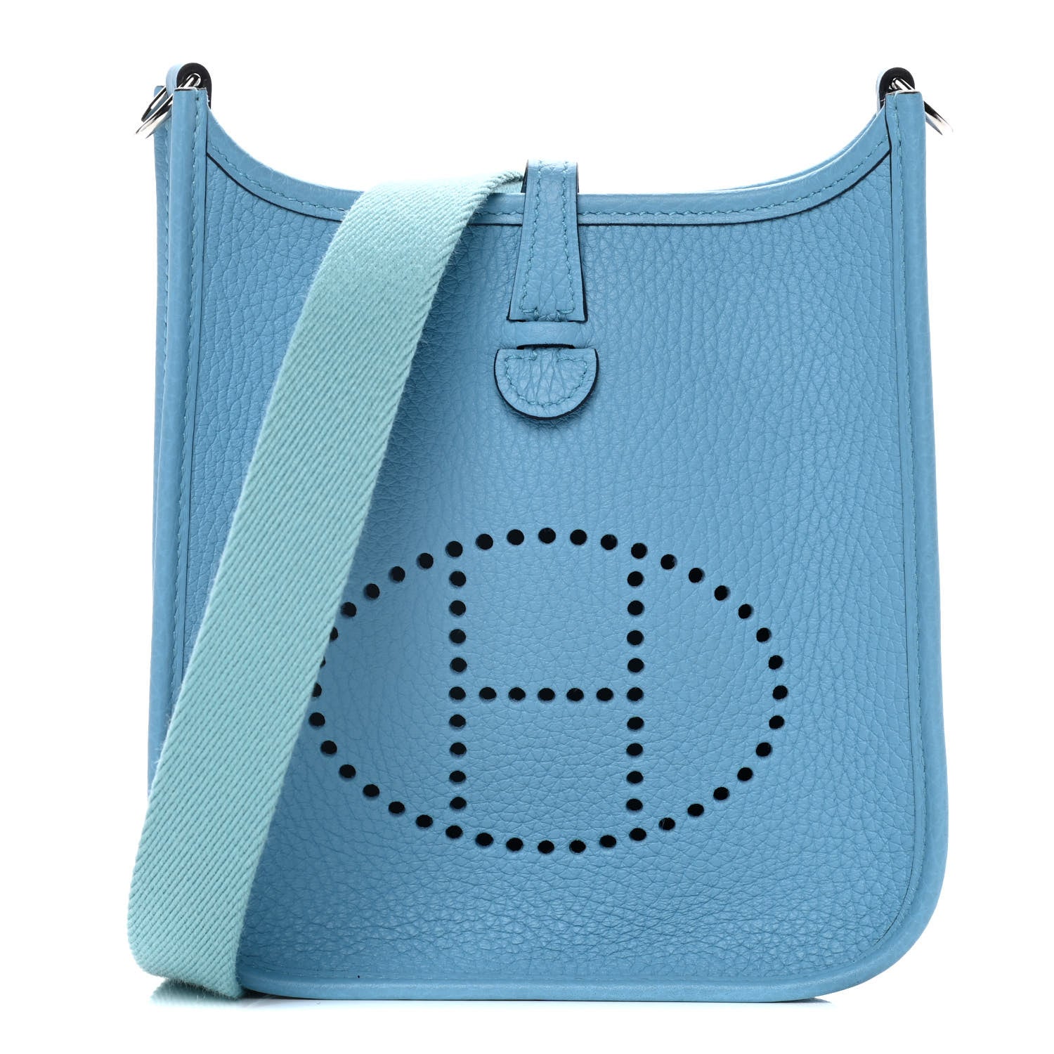 Hermes Taurillon Clemence Evelyne TPM Bleu Du Nord 1 of 10