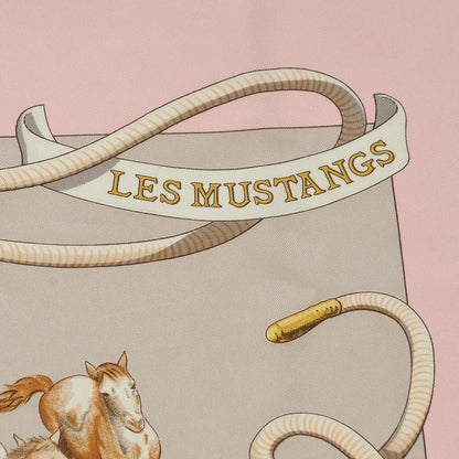 Hermes Silk Les Mustangs Scarf 90 4 of 7