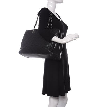 Chanel Caviar Quilted XL Grand Shopping Tote GST Black 2 of 12