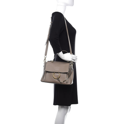 Chloe Calfskin Small Faye Day Shoulder Bag Motty Grey 4 of 19