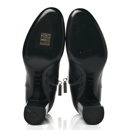 Saint Laurent Nappa Loulou Ankle Zip Boot 36 Black 5 of 8
