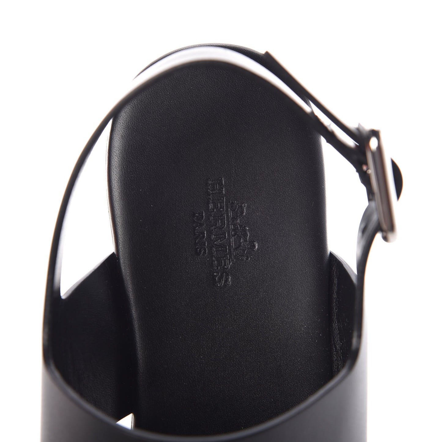 Calfskin Kola Sandals 37 Black