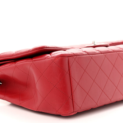 Chanel Lambskin Quilted Maxi Double Flap Red 9 of 13