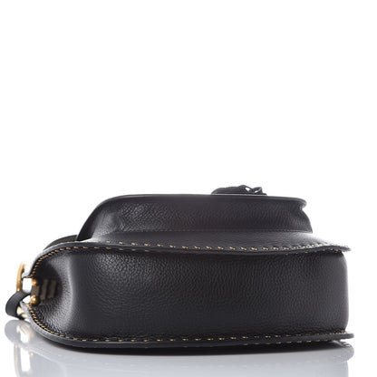 Chloe Calfskin Braided Medium Hudson Shoulder Bag Black 4 of 9