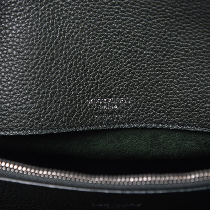 Saint Laurent Grained Calfskin Small Supple Sac De Jour Dark Vert 6 of 11