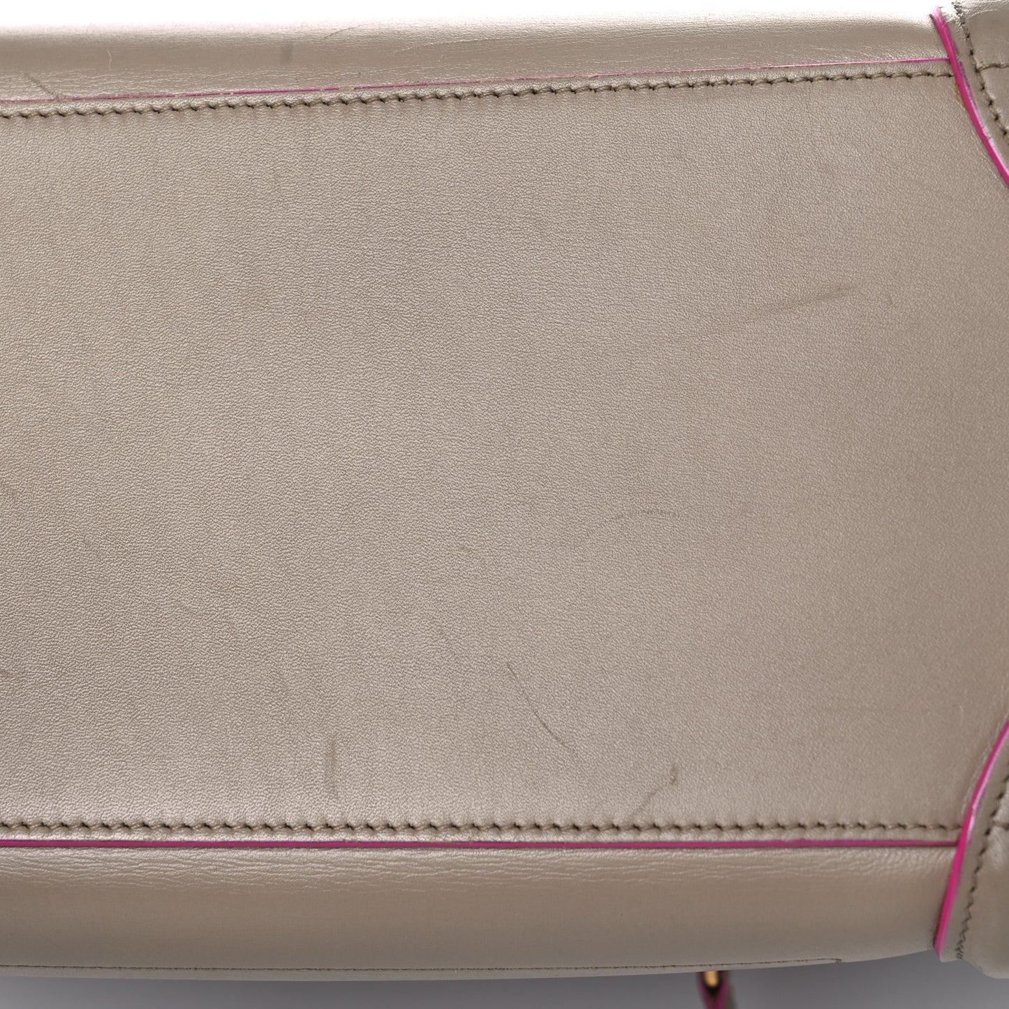 Palmelato Calfskin Micro Luggage Beige