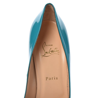 Christian Louboutin Patent Bianca 140 Pumps 40 Caraibes 5 of 8