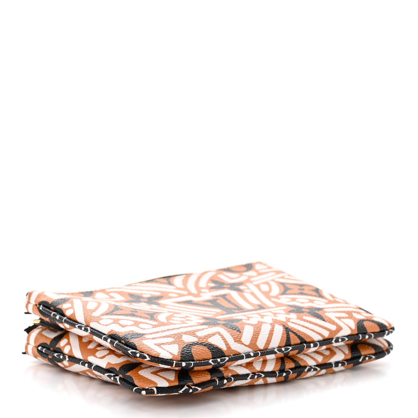 Monogram Giant Crafty Double Zip Pochette Creme Caramel