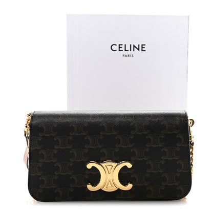 Celine Triomphe Canvas Multipochette Tan 10 of 10