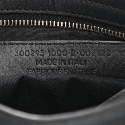 Balenciaga Matte Goatskin Rubber Covered Classic Hardware Mini City Black 7 of 13