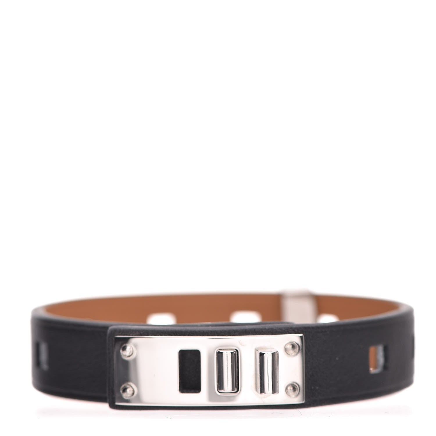 Hermes Swift Mini Dog Clous Ronds Bracelet T3 Black 1 of 7
