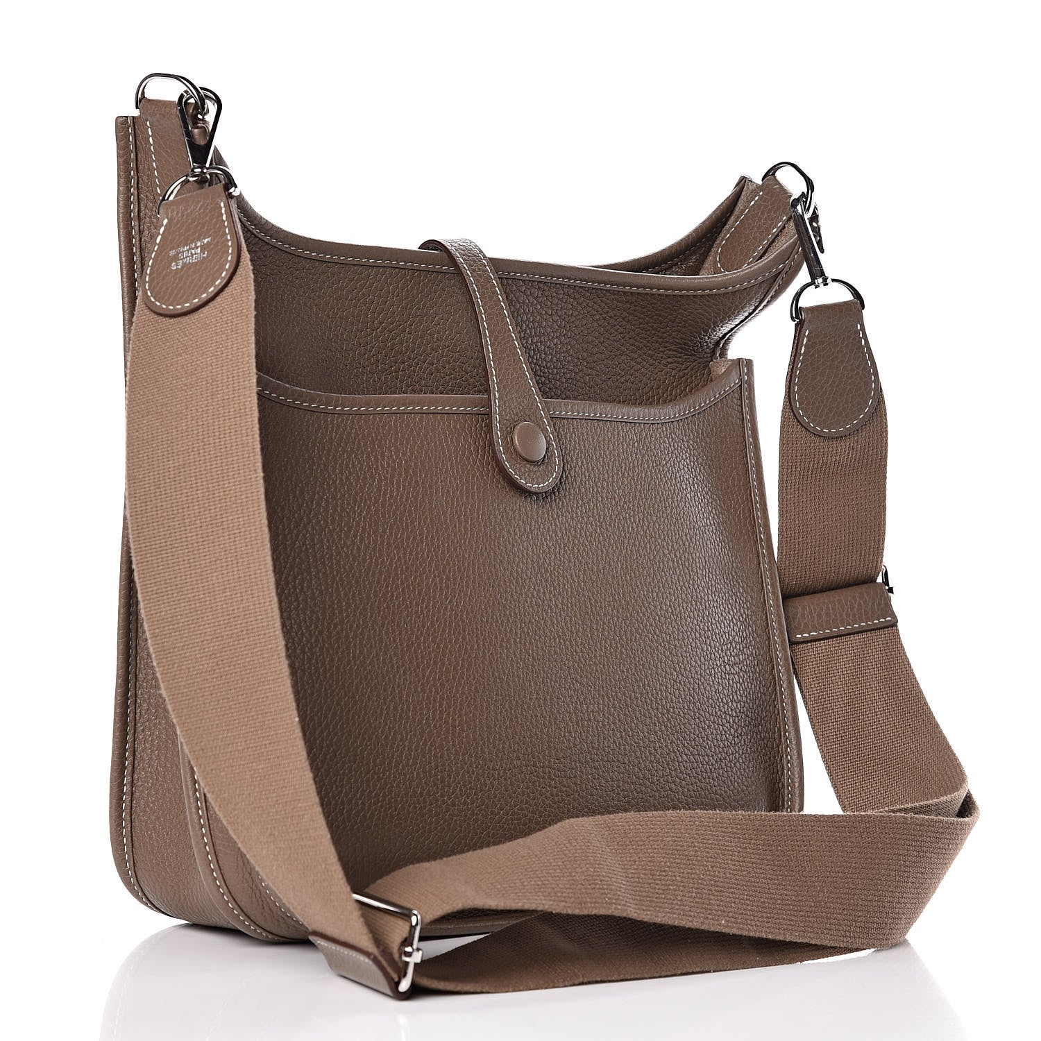 Hermes Taurillon Clemence Evelyne III PM Etoupe 3 of 14