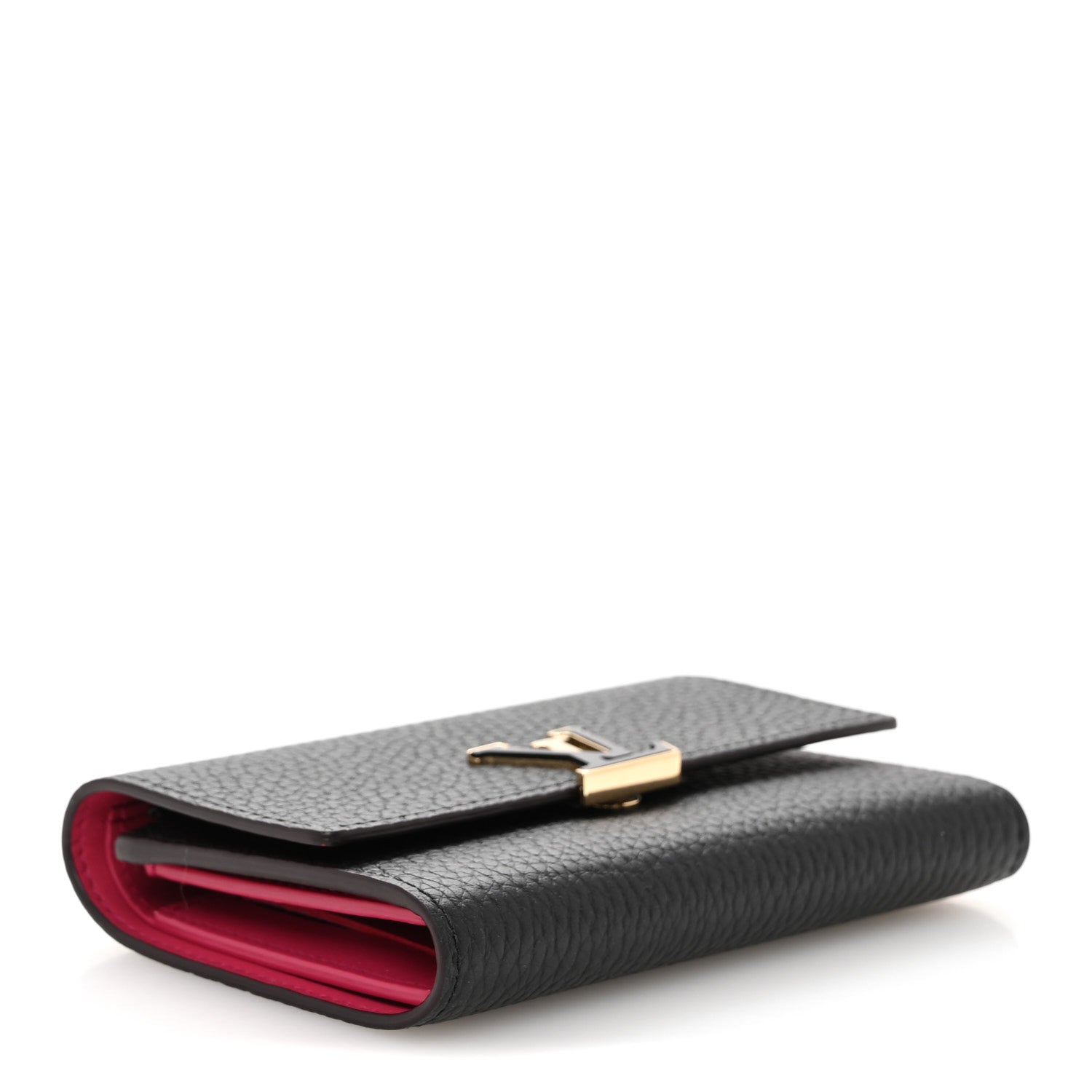 Louis Vuitton Taurillon Capucines Compact Wallet Black 4 of 8