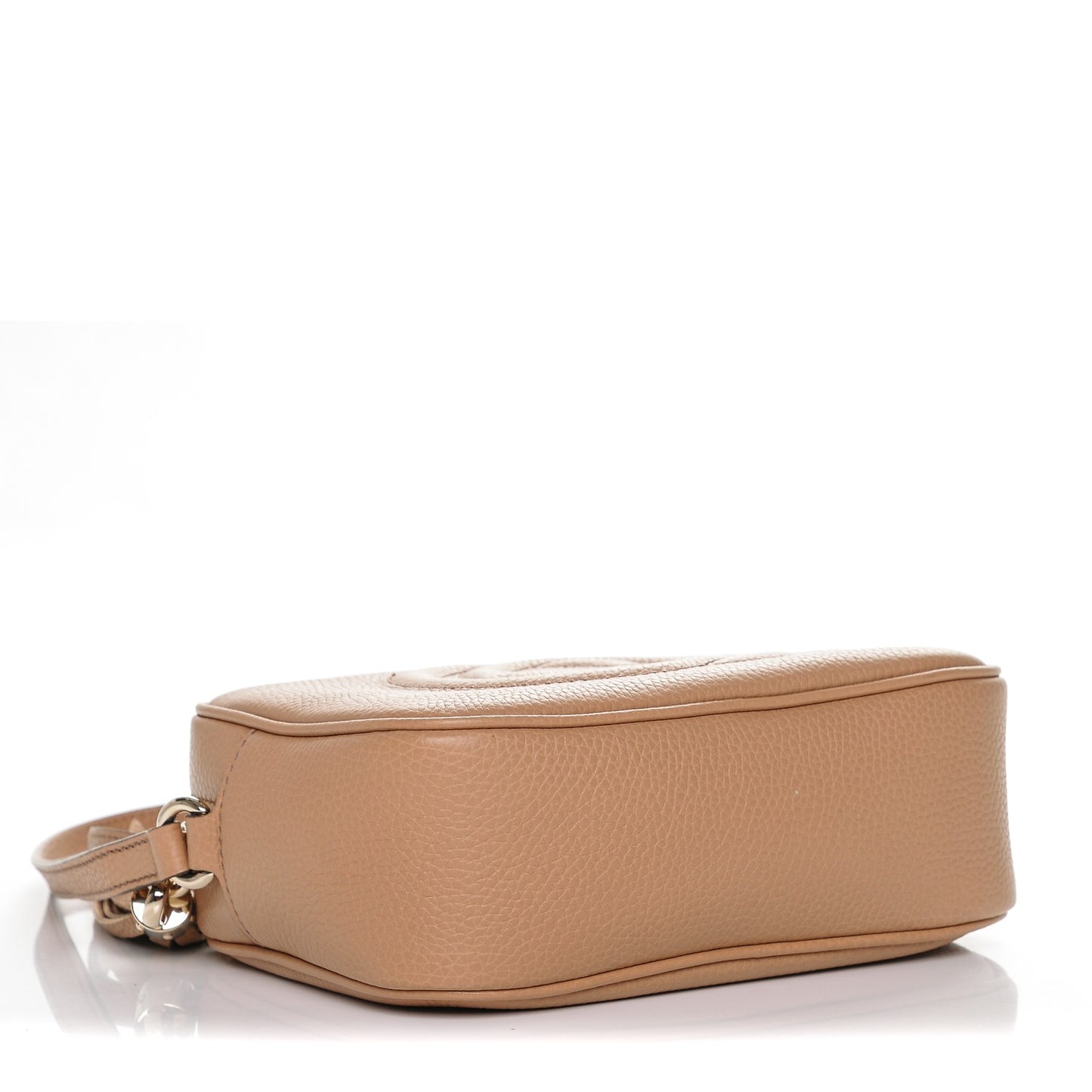 Pebbled Calfskin Small Soho Disco Bag Camelia