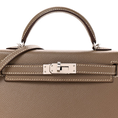 Hermes Epsom Mini Kelly Sellier 20 Etoupe 15 of 25