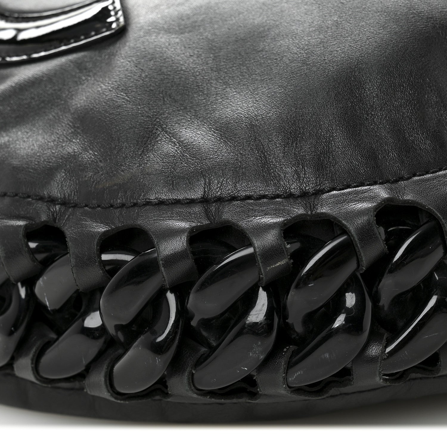 Chanel Calfskin Modern Chain Rhodoid Hobo Black 10 of 11