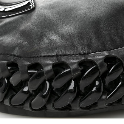 Chanel Calfskin Modern Chain Rhodoid Hobo Black 10 of 11