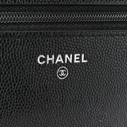 Chanel Caviar Quilted My Everything Wallet On Chain WOC Black 6 of 12