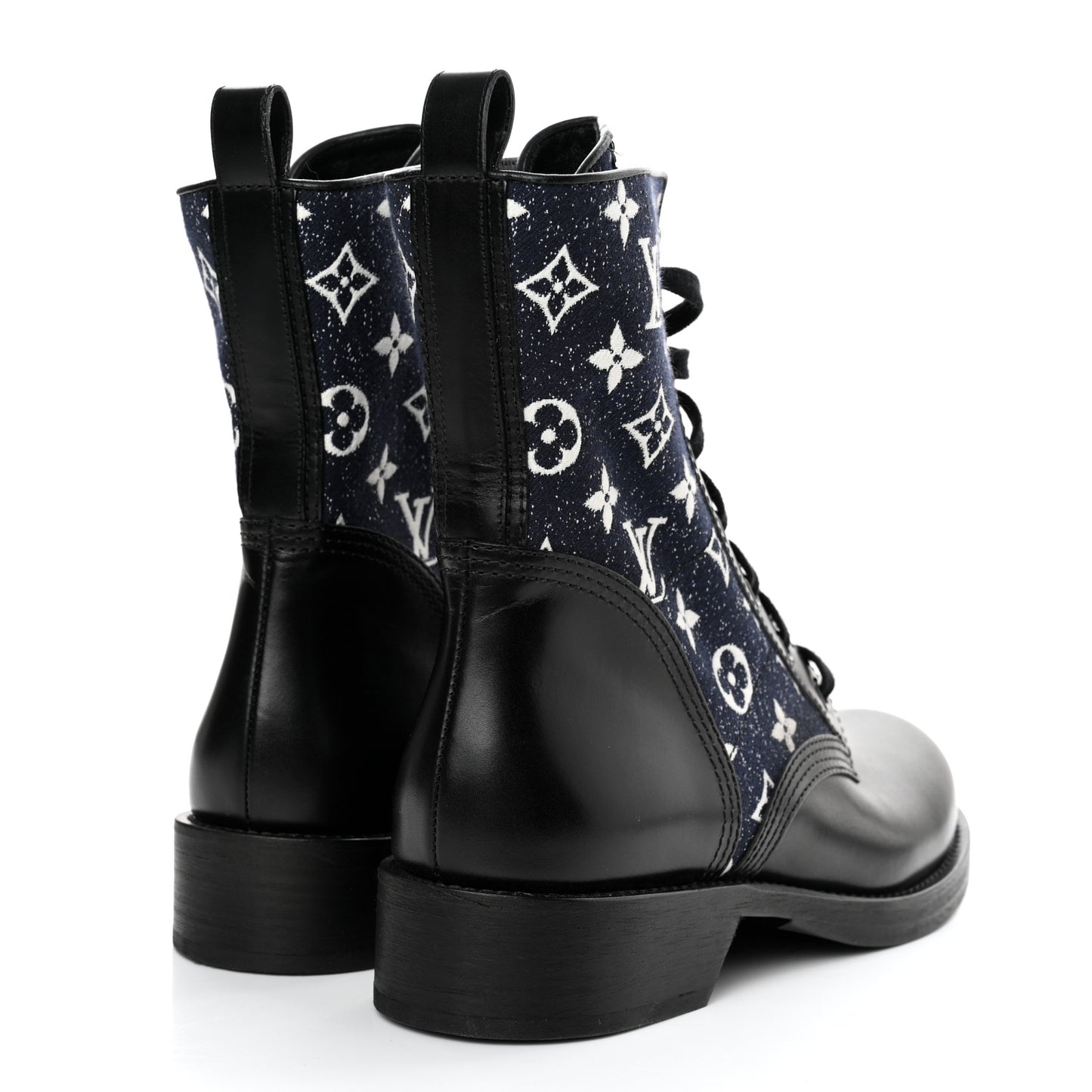 Denim Calfskin Metropolis Flat Ranger Boot 40