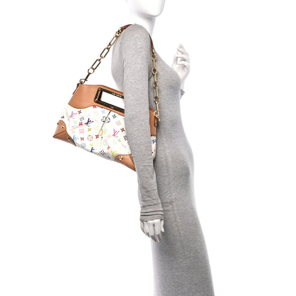 Louis Vuitton Monogram Multicolor Judy MM White 2 of 9