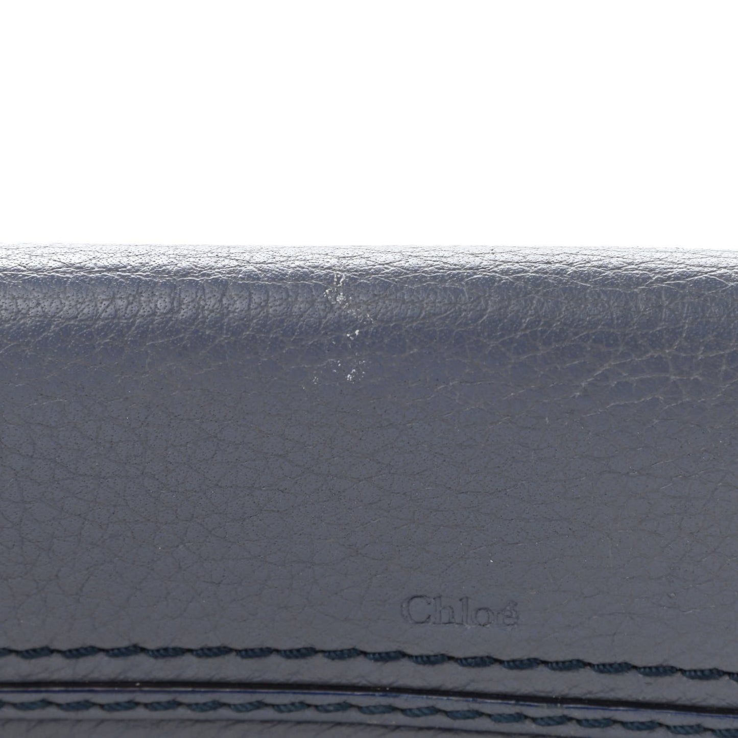 Calfskin Marcie Continental Flap Wallet Street Blue