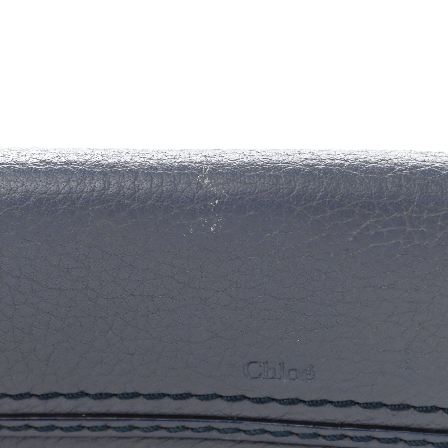 Chloe Calfskin Marcie Continental Flap Wallet Street Blue 10 of 13