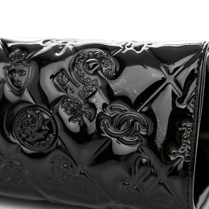 Chanel Patent Calfskin Lucky Symbols Pochette Black 14 of 15