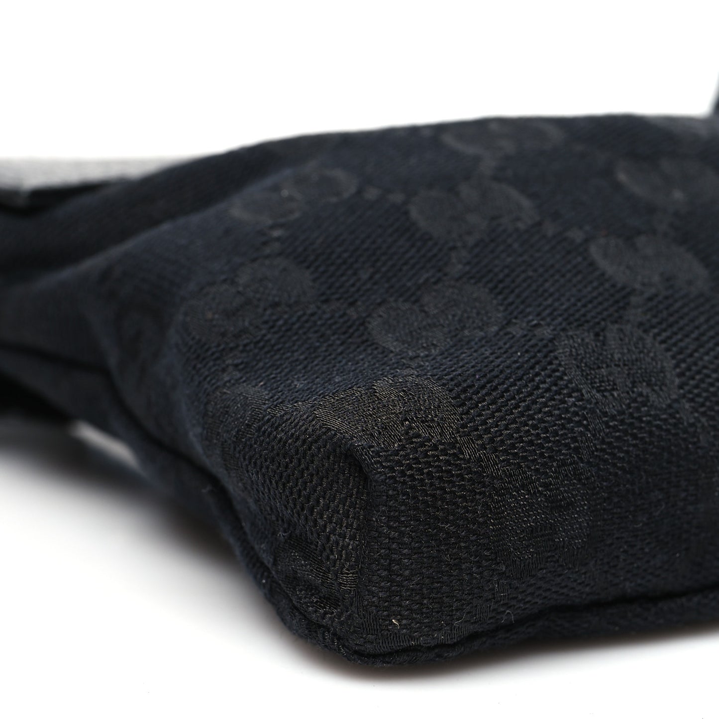 GG Monogram Double Pocket Belt Bag Black