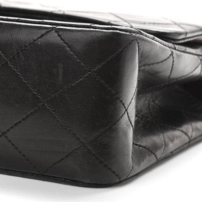 Chanel Lambskin Quilted Medium Double Flap Black 10 of 12