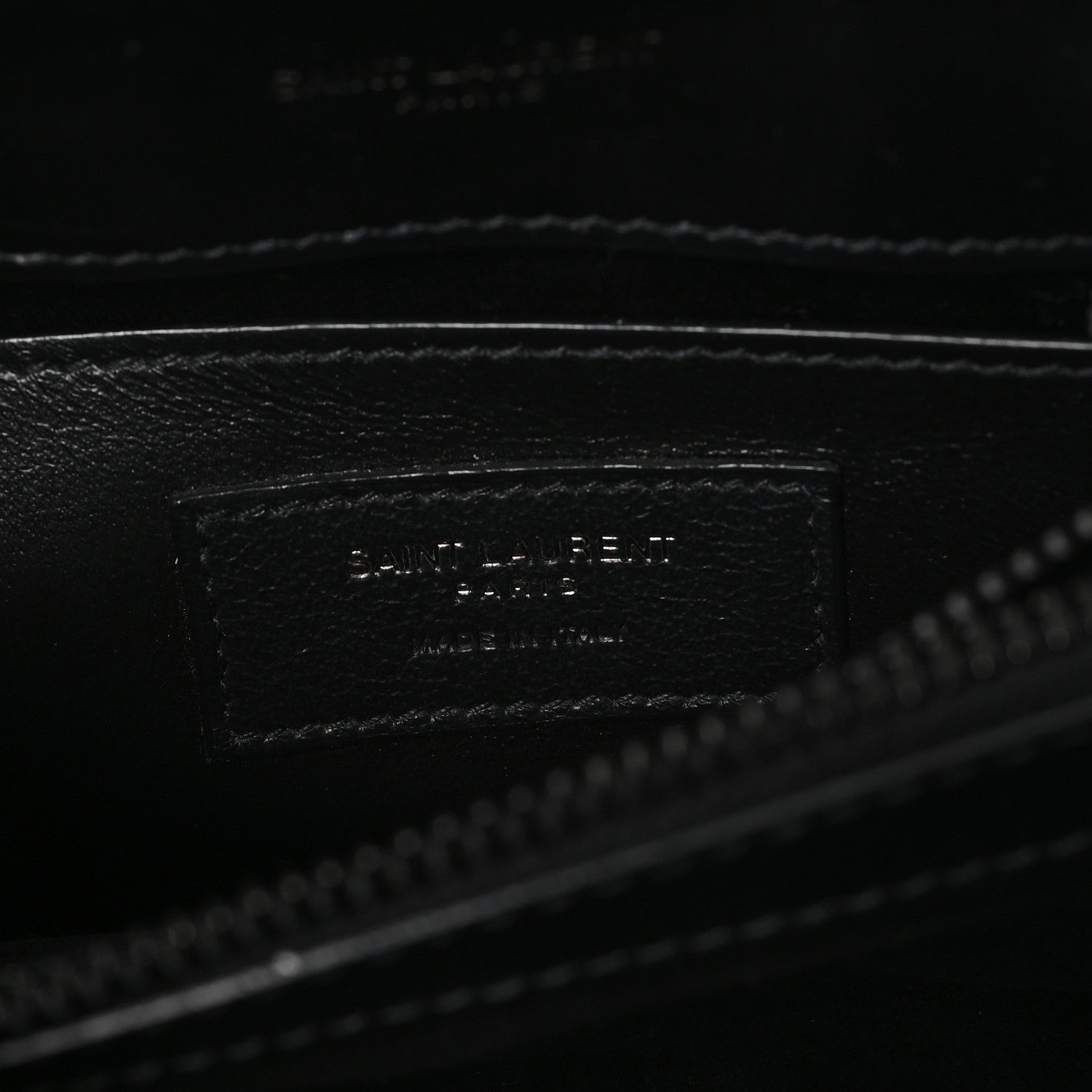Saint Laurent Calfskin Y Quilted Monogram Monochrome Small Loulou Chain Satchel Black 6 of 12
