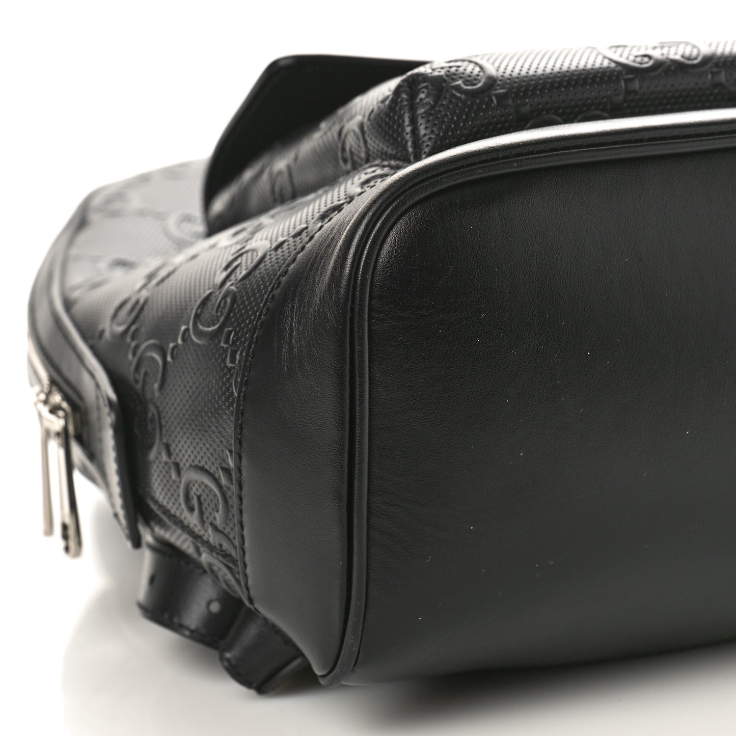Calfskin GG Tennis Embossed Backpack Black