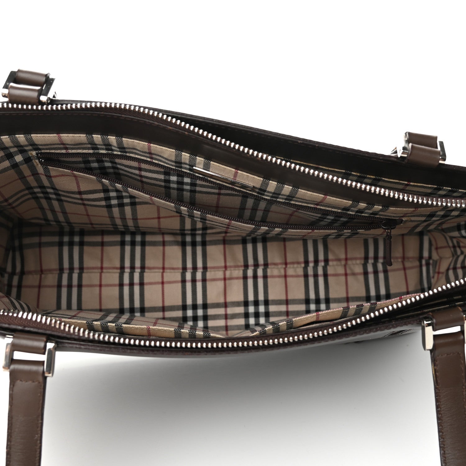 Burberry Calfskin Tote Dark Brown 5 of 10