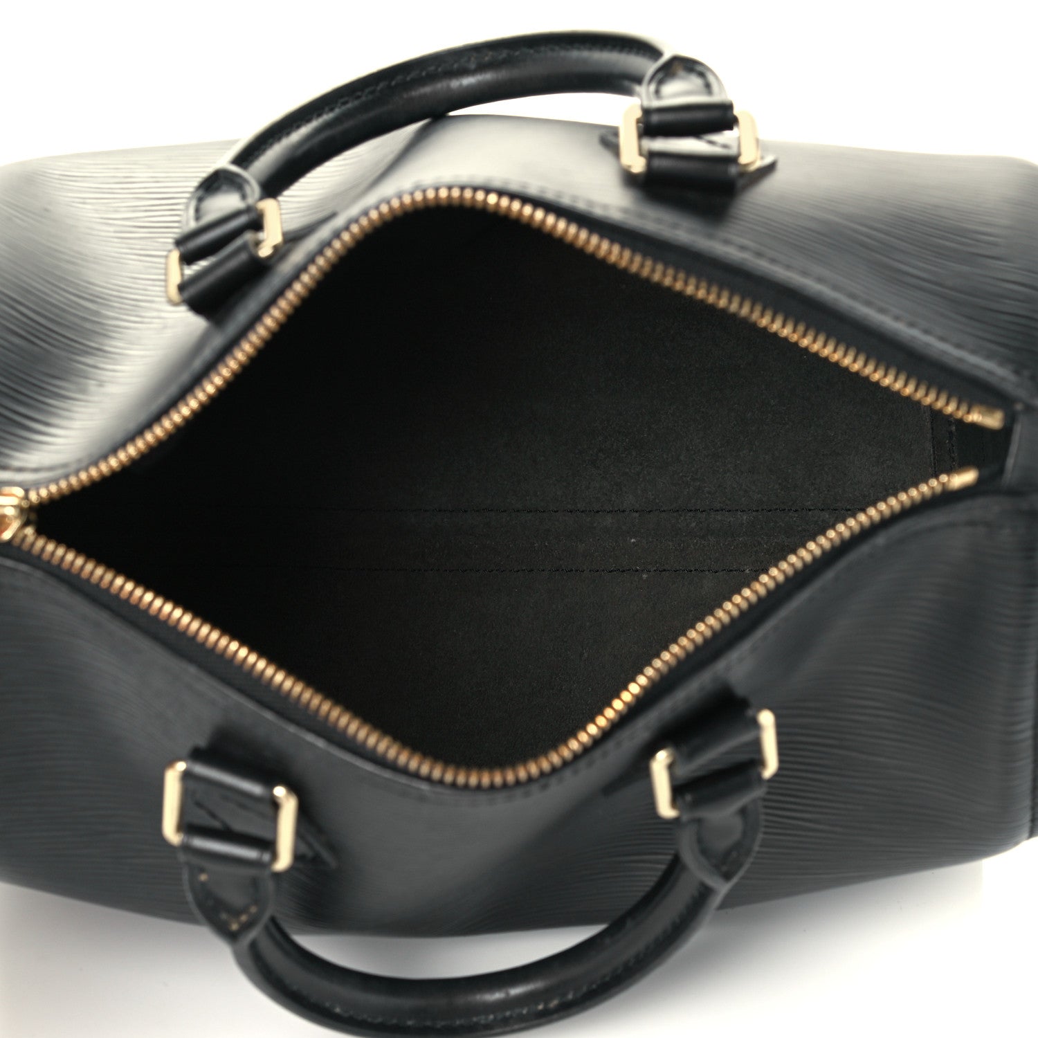 Louis Vuitton Epi Speedy 25 Black 5 of 11