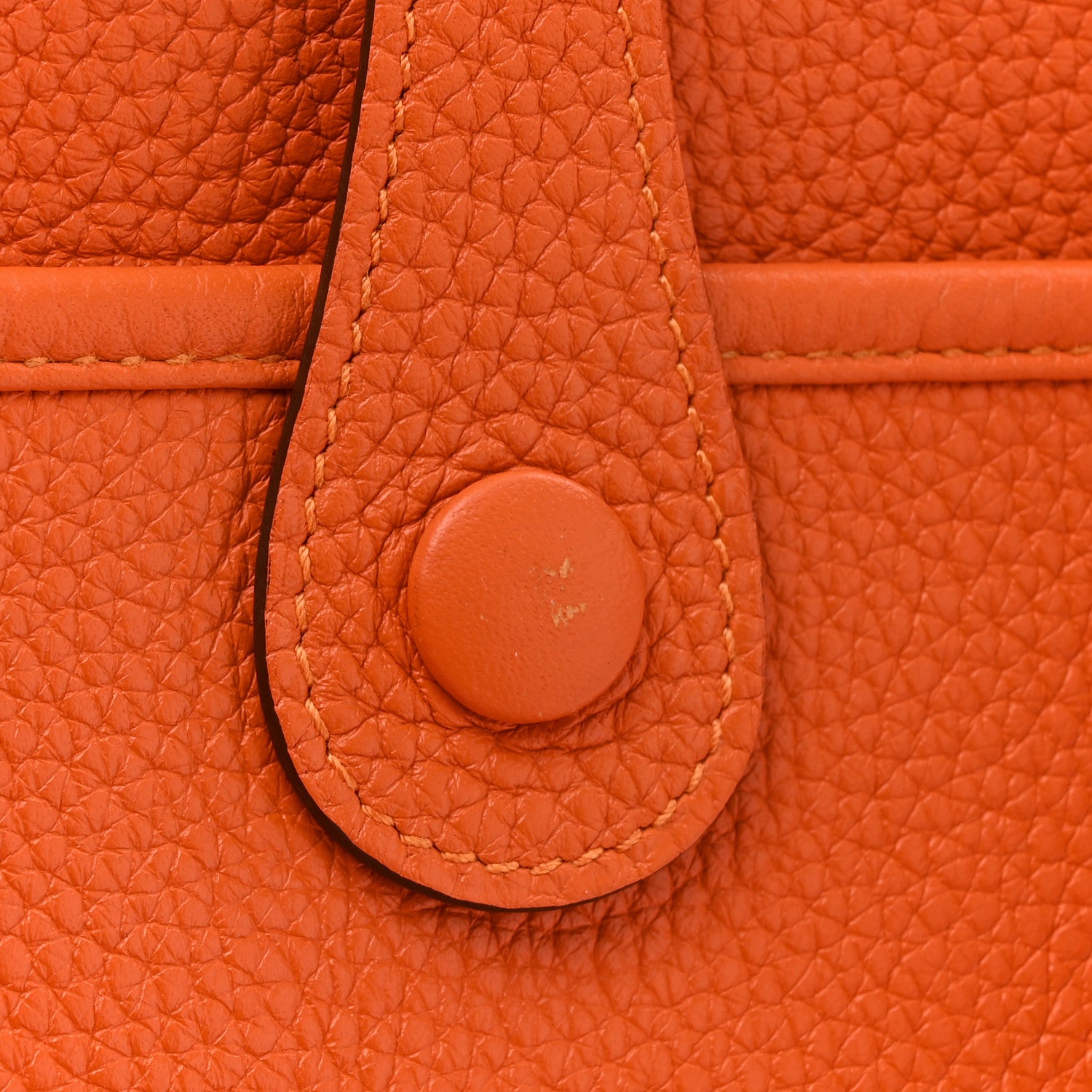 Hermes Taurillon Clemence Evelyne III PM Orange 11 of 12