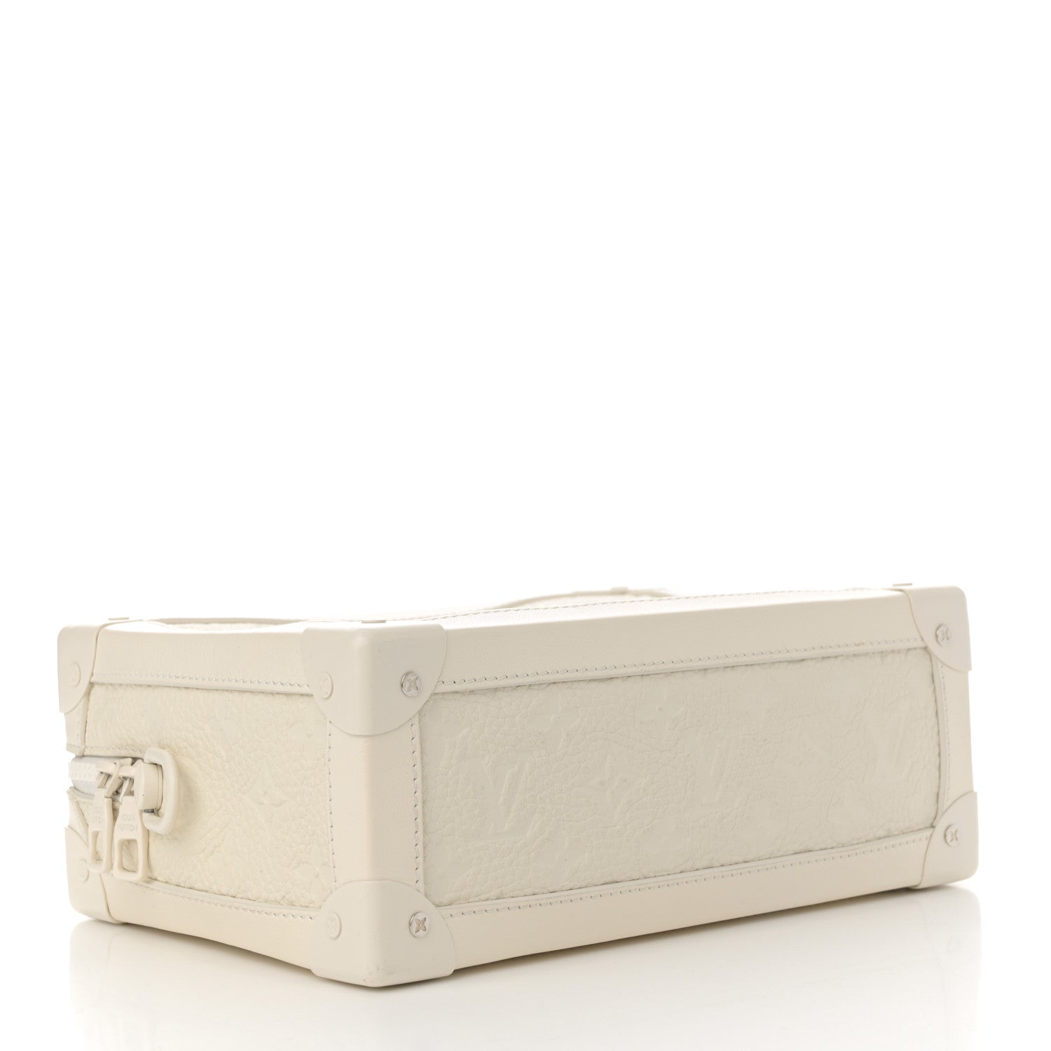 Louis Vuitton Taurillon Monogram Solar Ray Soft Trunk Powder White 4 of 13