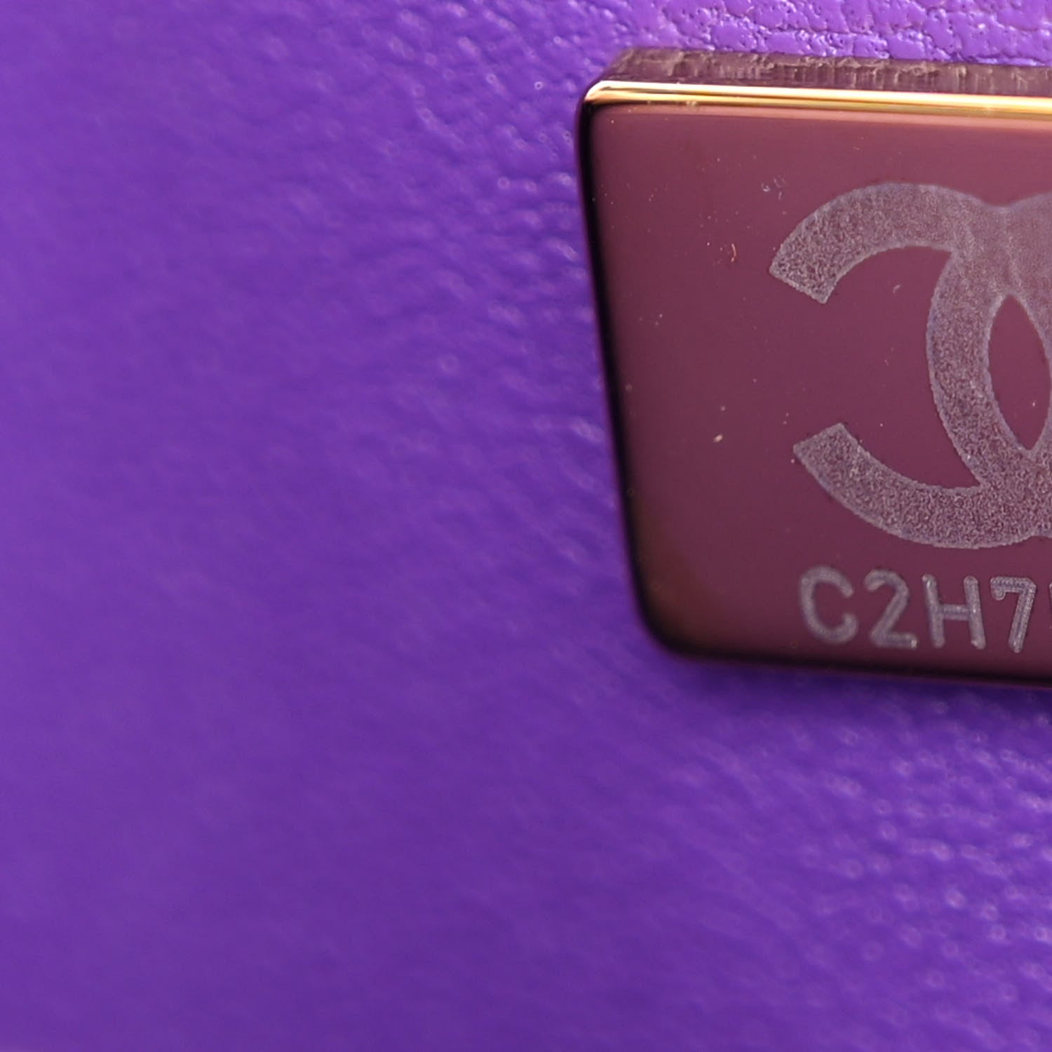 Chanel Caviar Quilted Medium Double Flap Purple 7 of 11