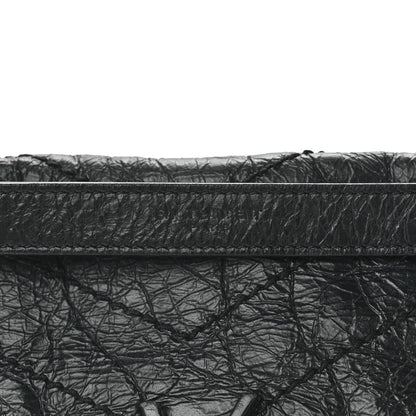 Saint Laurent Crinkled Calfskin Matelasse Monogram Medium Niki Chain Satchel Black 9 of 13