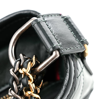 Chanel Aged Calfskin Quilted Medium Gabrielle Hobo Green 22 of 25