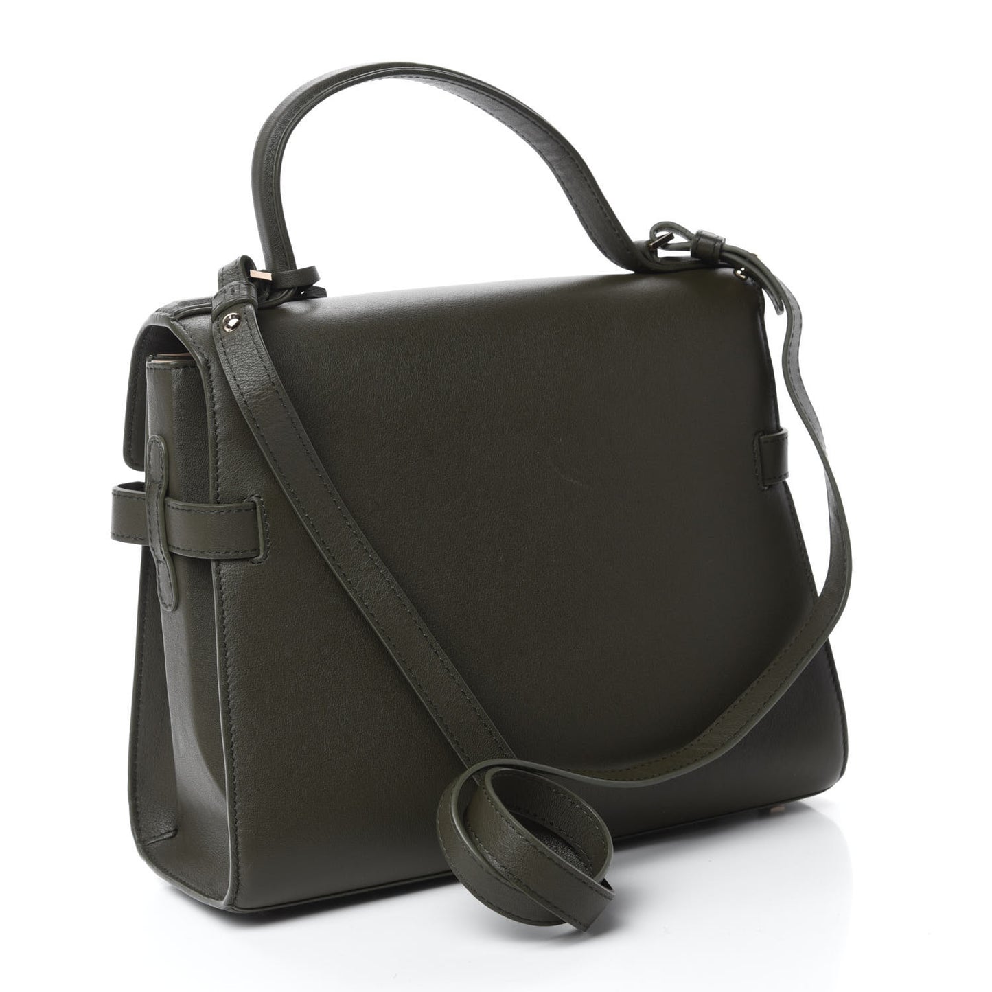 Calf Hair MM Tempete Satchel Kaki