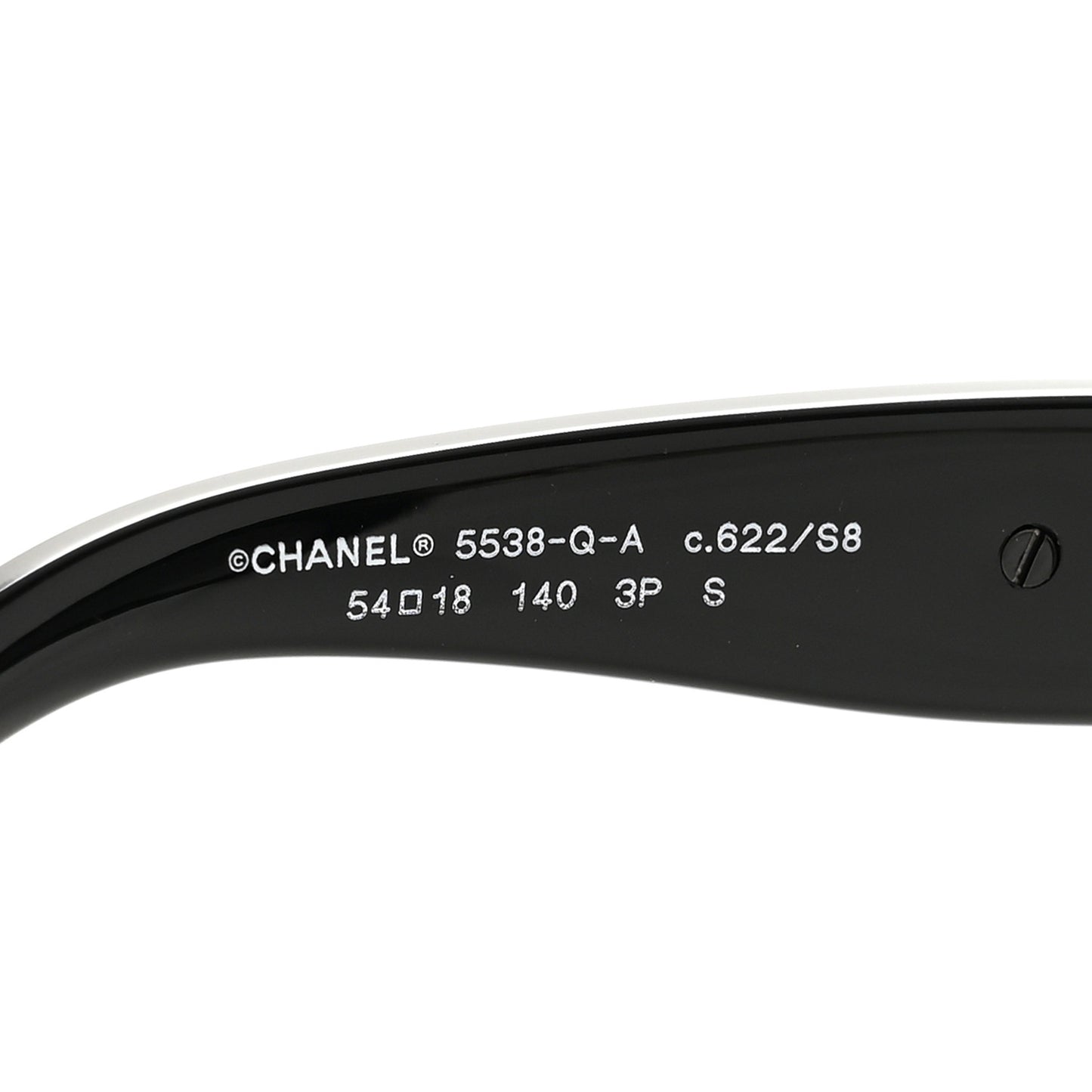 Acetate Lambskin Cat Eye Sunglasses 5538-Q-A Black Multicolor